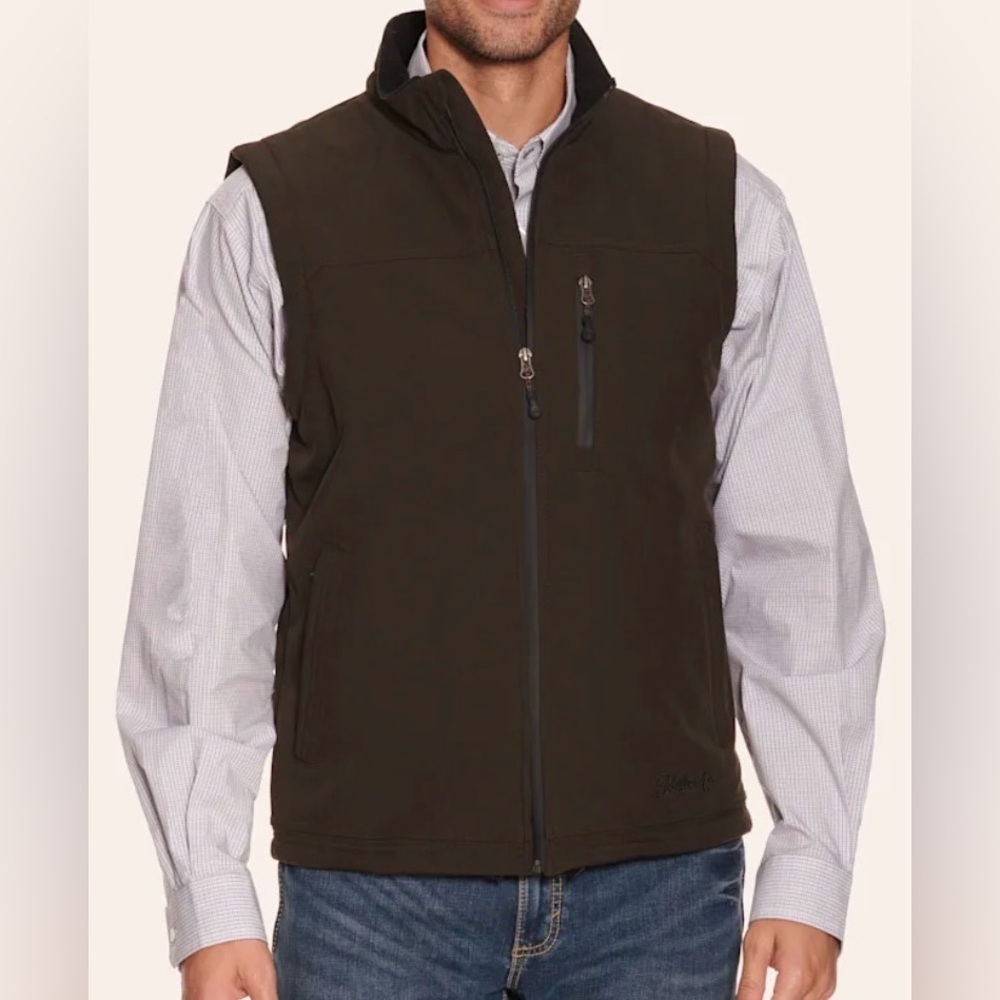 RAFTER C MEN'S DARK BROWN BONDED VEST